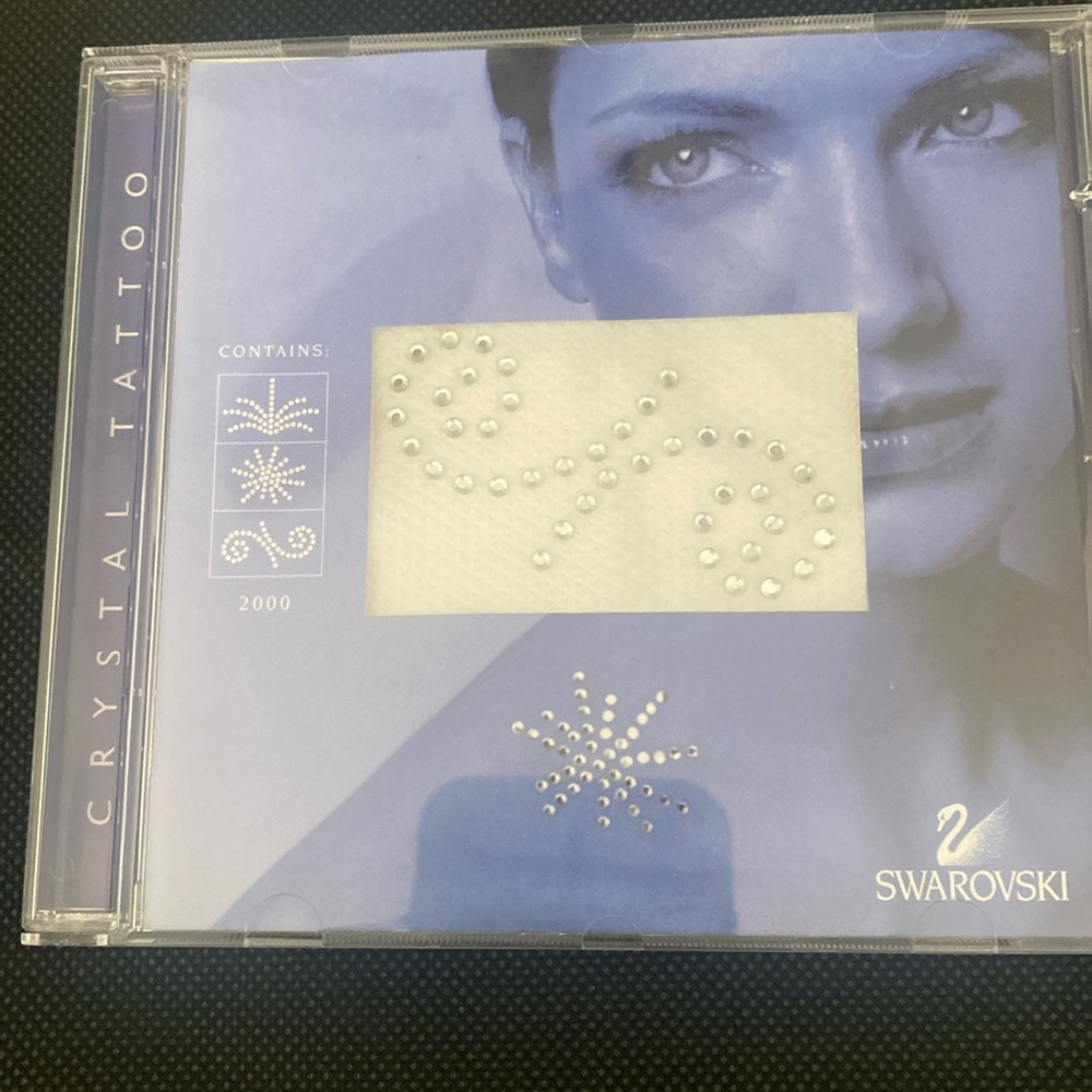 Swarvoski crystal tattoo. NIB